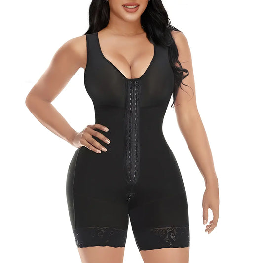Women's underwear, tummy control shapewear, full butt lift shapewear, with hook closure.